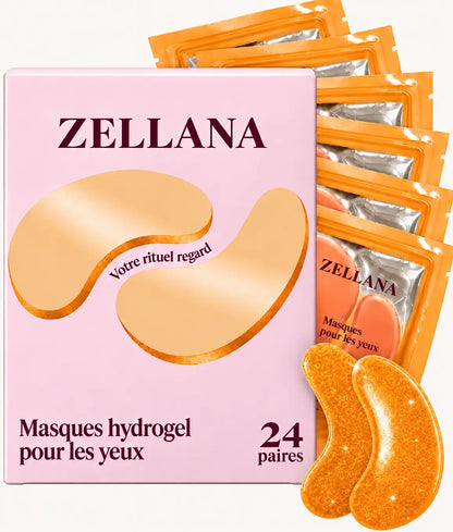 Zellana Éclat — Masques Hydrogel Illuminateurs pour les Yeux